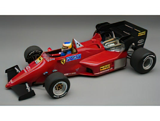 【予約】5-7月以降発売予定FERRARIフェラーリ F1 126C4-M2 N 0 PRESS VERSION (with pilot figure) 1984 MICHELE ALBORETO - RED BLACK /Tecno 1/18 ミニカー