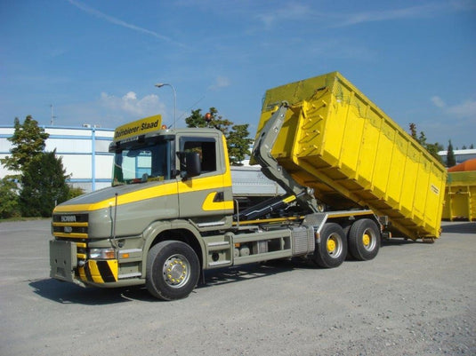【予約】2017年5-7月以降発売予定Dornbierer Scaniaスカニア T-serie rigid truck with hookarm container トラック Teknoテクノ  建設機械模型 工事車両 1/50 ミニチュア