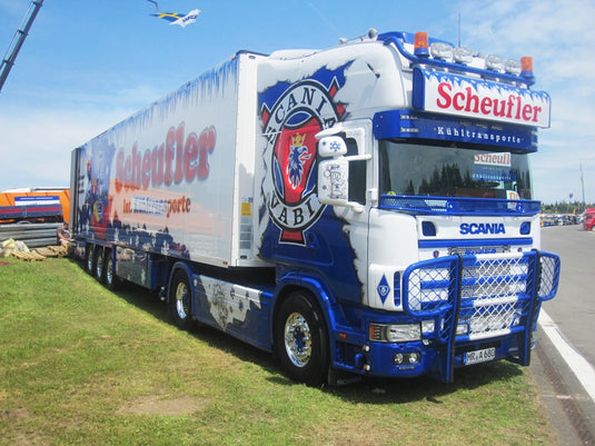 【予約】2017年6-8月以降発売予定Scheufler Scaniaスカニア 4-serie Topline リーファートレーラー   Teknoテクノ  建設機械模型 工事車両 1/50 ミニチュア