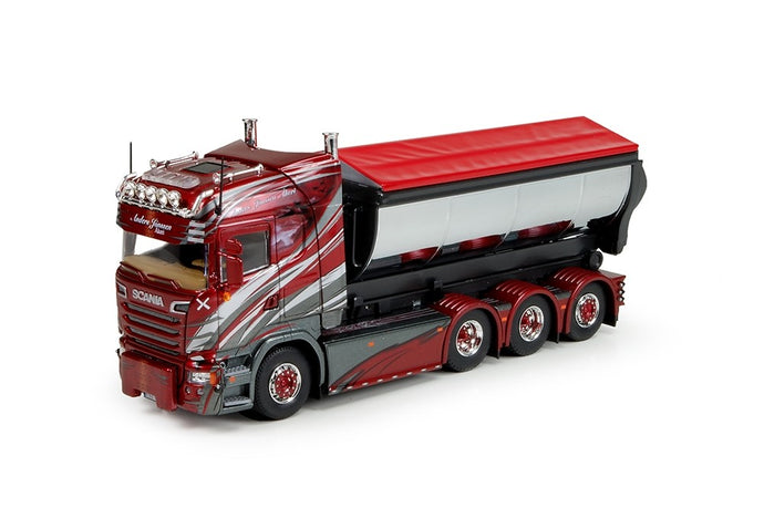 【予約】2017年5-7月以降発売予定Jonsson, Anders Scaniaスカニア R-Streamline Highline with hookarm container トラック Teknoテクノ  建設機械模型 工事車両 1/50 ミニチュア
