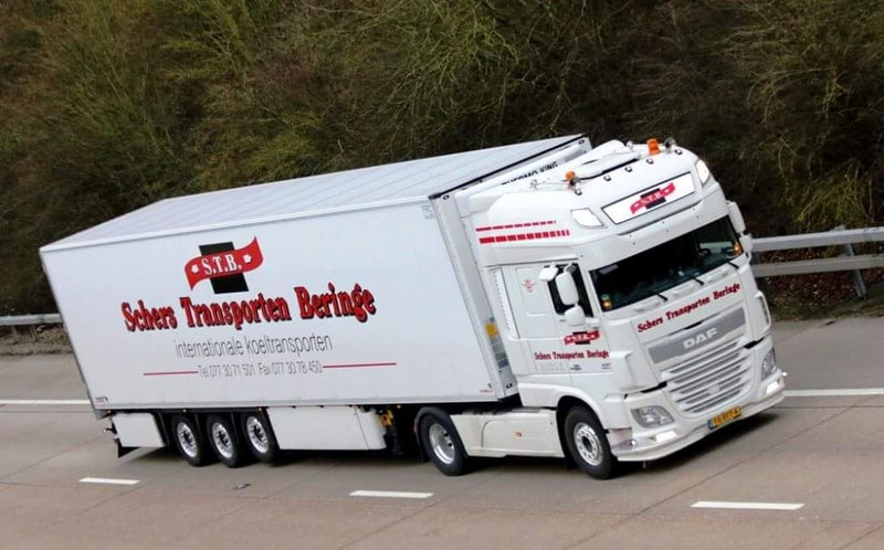 【予約】2017年5-7月以降発売予定Schers Transporten DAF Euro 6 XF Super Space Cab リーファートレーラー   Teknoテクノ  建設機械模型 工事車両 1/50 ミニチュア