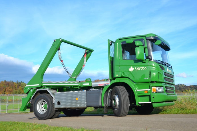 【予約】2017年6-8月以降発売予定Spross Scaniaスカニア P-serie skip loader トラック Teknoテクノ  建設機械模型 工事車両 1/50 ミニチュア