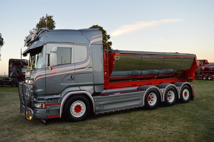 【予約】2017年8-10月以降発売予定Thiz Transport Scaniaスカニア R-Streamline Topline rigid truck with hookarm containerトラック Teknoテクノ  建設機械模型 工事車両 1/50 ミニチュア