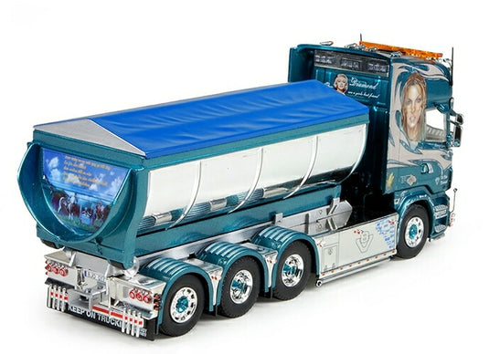 Denny D Frakt Scaniaスカニア R5 Topline rigid truck with hookarm containerトラック  建設機械模型 工事車両 TEKNO 1/50 ミニチュア