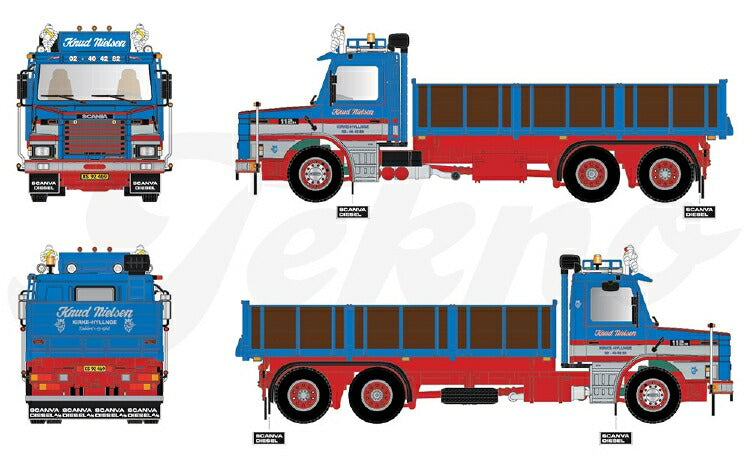 ギャラリービューアに画像をロードする, 【予約】2020年4-6月以降発売予定Scania Torpedo 2-serie (resin) dagcabine met (resin) open laadbak  トラック /建設機械模型 工事車両 Tekno 1/50 ミニチュア
