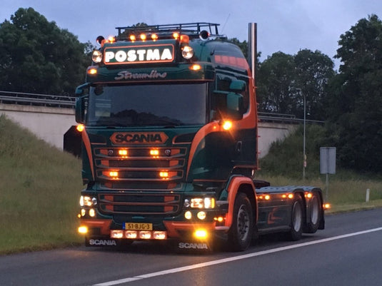 【予約】4-6月以降発売予定Postma Scaniaスカニア R-serie Streamline Highline 6x2トラクタ  建設機械模型 工事車両 TEKNO 1/50 ミニチュア