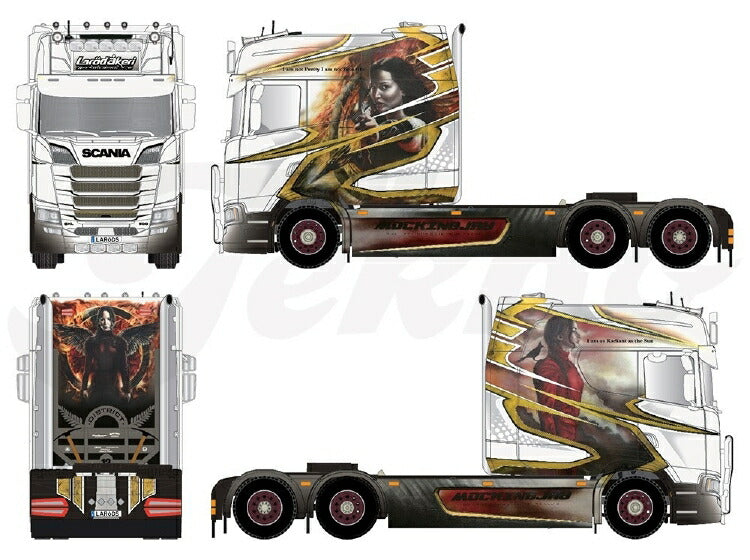 ギャラリービューアに画像をロードする, 【予約】2020年1-3月以降発売予定Larod Akeri Scania S-serie Next Gen. Logline 6x2トラックトラクタヘッド/建設機械模型 工事車両 TEKNO 1/50 ミニチュア
