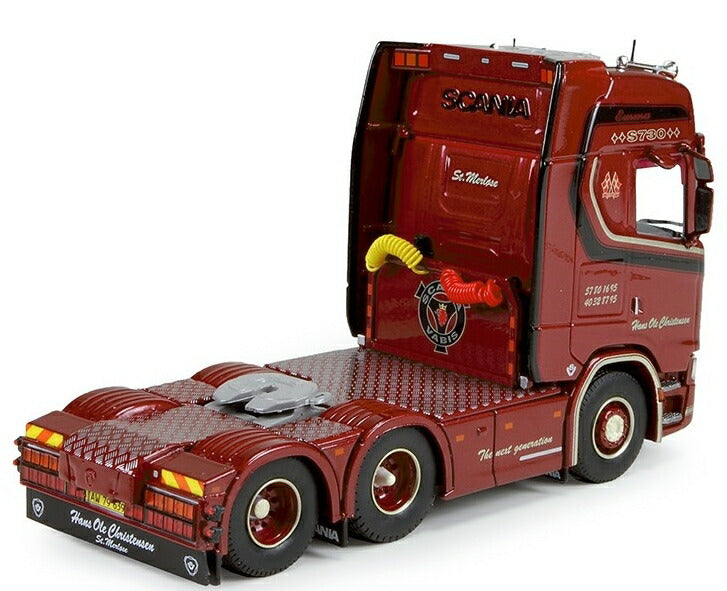 ギャラリービューアに画像をロードする, Christensen, Hans Ole Scaniaスカニア S730 6x2 トラック トラクタヘッド Teknoテクノ  建設機械模型 工事車両 1/50 ミニチュア
