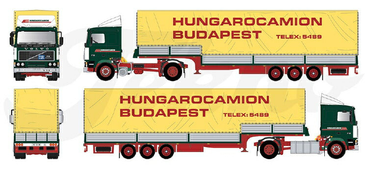 ギャラリービューアに画像をロードする, 【予約】2021年4-6月以降発売予定Hungarocamion Volvo F10 met klassieke stepframe trailerトラック  /Tekno  建設機械模型 工事車両 1/50 ミニチュア
