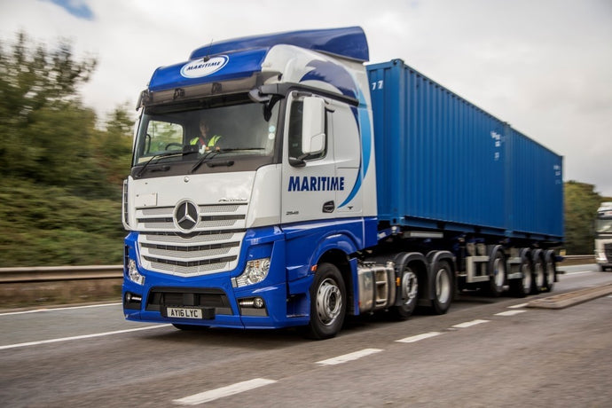 【予約】4-6月以降発売予定Maritime Mercedes Bigspace with containertrailerトラック  建設機械模型 工事車両 TEKNO 1/50 ミニチュア