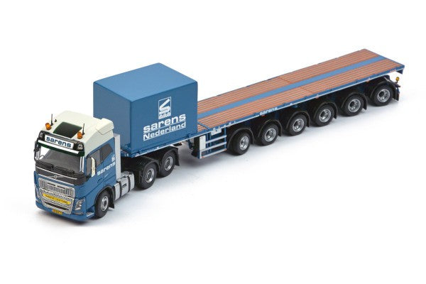 ギャラリービューアに画像をロードする, Sarens　SARENS VOLVO 6X4 + BALLASTトレーラー 6 軸  建設機械模型 工事車両 TEKNO 1/50 ミニチュア
