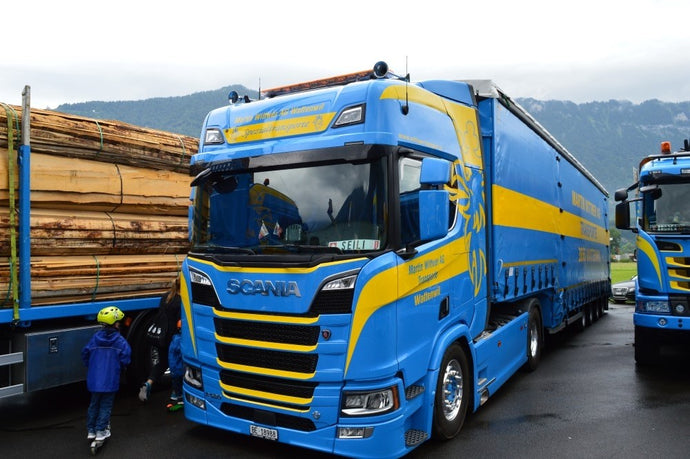 【予約】4-6月以降発売予定Wittwer Scaniaスカニア R-serie 4x2 with 4 axle Meusburgerトラック  建設機械模型 工事車両 TEKNO 1/50 ミニチュア