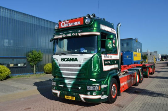 【予約】12月以降発売予定Eeg, Henrik Scania R-serie rigid truck with hookarm container トラック トレーラー 建設機械模型 工事車両TEKNO 1/50 ミニチュア