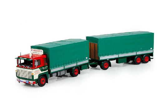 Kogge Scaniaスカニア 110 Super rigid truck with trailerトラック 建設機械模型 工事車両TEKNO 1/50 ミニチュア