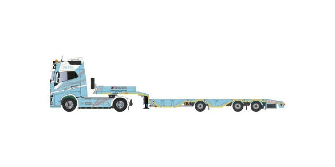 【予約】10-12月以降発売予定Cepelludo Volvo FH04 Globetrotter 4x2 + ノーテブーム OSDS44-03 WEB semi low loaderトレーラー 建設機械模型 工事車両TEKNO 1/50 ミニチュア