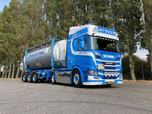 【予約】10-12月以降発売予定Veen, In 't Scania NGS R-serie Highline met swaptankcontainerトラック/建設機械模型 工事車両 Tekno 1/50 ミニチュア