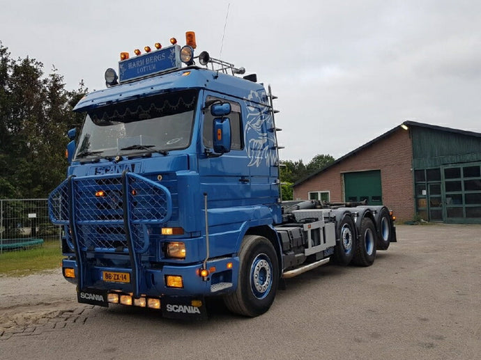 【予約】8-10月以降発売予定Bergs, Harm Scania 3-serie Streamline rigid truck with hookarm containerトラック トラクタヘッド/建設機械模型 工事車両 Tekno 1/50 ミニチュア