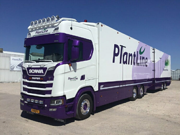 【予約】2019年7-9月以降発売予定Scania S-serie Highline rigid truck with trailerトラック  /建設機械模型 工事車両 TEKNO 1/50 ミニチュア