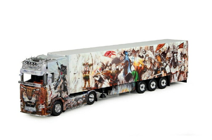 【予約】Heide Logistik Scania S-serie Highline met koeloplegger トラック トレーラー/TEKNO 1/50 建設機械 模型ミニカー  はたらく車 重機