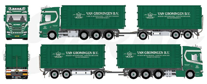【予約】12月以降発売予定Scania NGS R-serie Highline haakarm combinatie TEKNO 1/50 建設機械 模型ミニカー  はたらく車重機 トラック