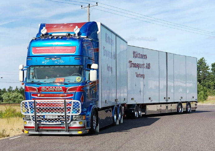 【予約】2019年7-9月以降発売予定Scania R-serie Streamline Swedish combinationトラック  /建設機械模型 工事車両 TEKNO 1/50 ミニチュア