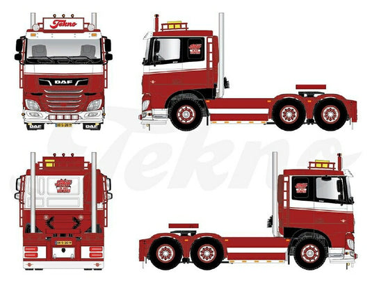 【予約】8-10月以降発売予定Tekno Event 2019 DAF XF Euro 6 6x2 トラック トラクタヘッド/建設機械模型 工事車両 TEKNO 1/50 ミニチュア