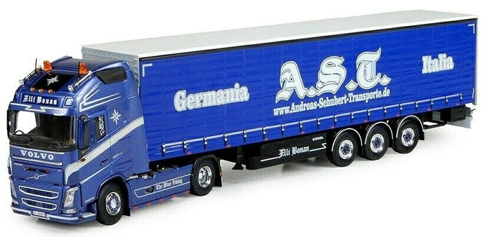 Schubert Italia - F. Bonan Volvo FH04 Globetrotter XL カーテンサイダー セミトレーラー トラック /建設機械模型 工事車両 TEKNO 1/50 ミニチュア