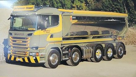 【予約】10-12月以降発売予定Dornbierer Scania R-serie asphalt tipper トラック /建設機械模型 工事車両 TEKNO 1/50 ミニチュア