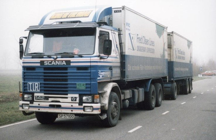 【予約】12月以降発売予定Langtransport Scania 142 rigid truck with trailer トラック 建設機械模型 工事車両TEKNO 1/50 ミニチュア