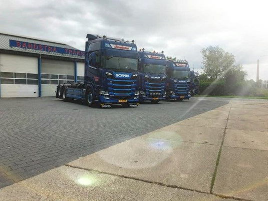 【予約】10-12月以降発売予定Sandstra Scaniaスカニア NG R-serie motorwagen met haakarm afzet container en aanhangerトラック 建設機械模型 工事車両TEKNO 1/50 ミニチュア