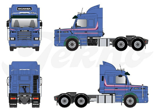 【予約】2020年4-6月以降発売予定T.B.P Scania 3-serie Torpedo Topline 6x4 (Left Hand drive)  トラック トラクタヘッド /建設機械模型 工事車両 Tekno 1/50 ミニチュア