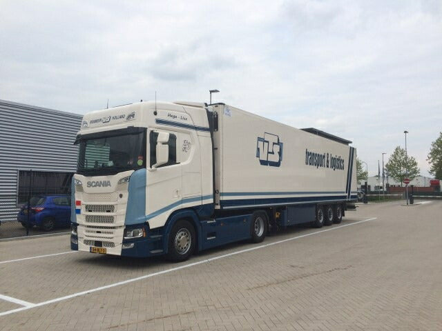 【予約】2020年1-3月以降発売予定VTS Transport & Logistics Scania S-serie Highline with リーファーセミトレーラー /建設機械模型 工事車両 TEKNO 1/50 ミニチュア