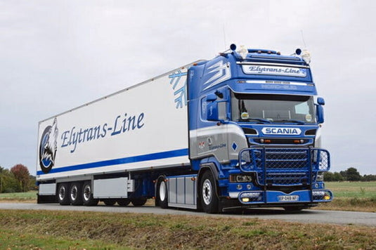 【予約】12月以降発売予定Elytrans Line Scania R-serie Streamline met 3-assige zamac koeloplegger トラック/TEKNO 建設機械模型 工事車両 1/50 ミニカー