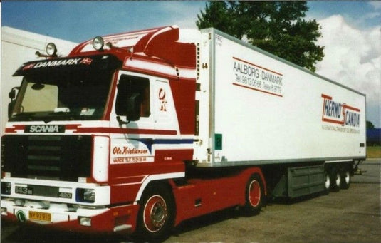 【予約】10-12月以降発売予定Thermo Scandia Scaniaスカニア 143  Streamline 4X2 met koelopleggerトラック 建設機械模型 工事車両TEKNO 1/50 ミニチュア