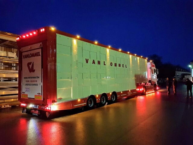 ギャラリービューアに画像をロードする, 【予約】2020年1-3月以降発売予定Vanlommel Scania Next Gen Highline with livestock trailerトラックトレーラー/建設機械模型 工事車両 TEKNO 1/50 ミニチュア
