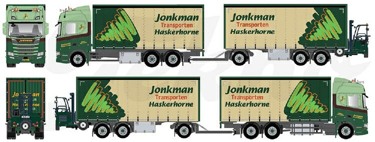 ギャラリービューアに画像をロードする, 【予約】2020年1-3月以降発売予定Jonkman Scania NG R-serie Highline rigid truck with trailer and Moffet フォークリフトトラック/建設機械模型 工事車両 TEKNO 1/50 ミニチュア
