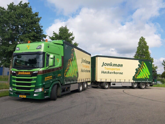 【予約】2020年1-3月以降発売予定Jonkman Scania NG R-serie Highline rigid truck with trailer and Moffet フォークリフトトラック/建設機械模型 工事車両 TEKNO 1/50 ミニチュア