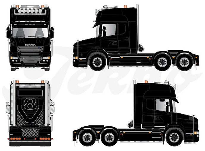 【予約】2020年1-3月以降発売予定Scania Torpedo Topline 6x2  トラック トラクタヘッド /建設機械模型 工事車両 Tekno 1/50 ミニチュア