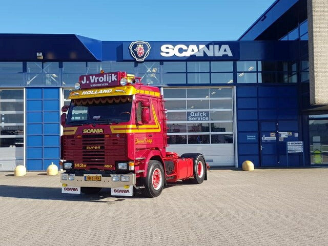 【予約】2020年1-3月以降発売予定Vrolijk Scania 143m 450 Topline (4x2)トラックトラクタヘッド/建設機械模型 工事車両 TEKNO 1/50 ミニチュア