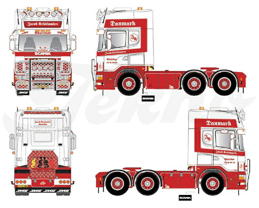 【予約】10-12月以降発売予定Mod 046000B+ / Kristiansen Jacob トラック トラクタヘッド TEKNO 1/50 建設機械 模型ミニカー  はたらく車重機