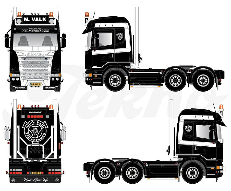 ギャラリービューアに画像をロードする, 【予約】2020年4-6月以降発売予定Scania R-serie Highine 6x2  トラック トラクタヘッド /建設機械模型 工事車両 Tekno 1/50 ミニチュア
