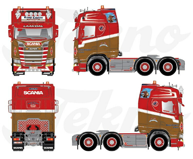 ギャラリービューアに画像をロードする, 【予約】12月以降発売予定Ceusters, Ronny Scania Next Gen S-serie Highline 6x2トラック トラクタ/TEKNO 1/50 建設機械 模型ミニカー  はたらく車 重機
