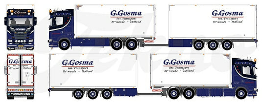 【予約】10-12月以降発売予定Scania S650 motorwagen met 3-assige wipkar トラック TEKNO 1/50 建設機械 模型ミニカー  はたらく車重機