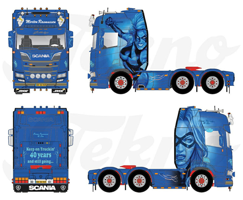 ギャラリービューアに画像をロードする, 【予約】12月以降発売予定Scania Next Gen R-serie Highline 6x2 TEKNO 1/50 建設機械 模型ミニカー  はたらく車重機 トラック トラクタ
