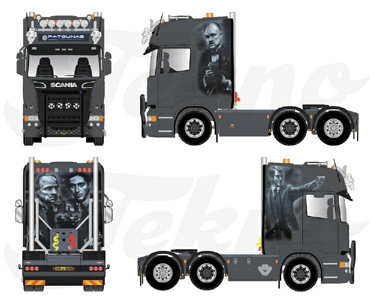 ギャラリービューアに画像をロードする, 【予約】2020年8-10月以降発売予定Patounas Scania R Toplineトラック トラクタ TEKNO 1/50 建設機械 模型ミニカー  はたらく車重機
