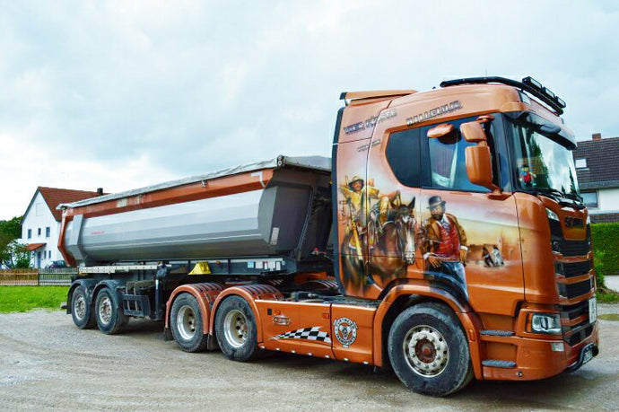 【予約】2021年4-6月以降発売予定Furtmeier Transport Scania Next Gen 6x2 met 2-assige Meiller kipperトラック  /Tekno  建設機械模型 工事車両 1/50 ミニチュア