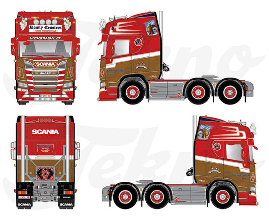 【予約】2021年2月以降発売予定Ceusters Ronny Scania Next Gen R-serie Highline 6x2 トラック トラクタ/TEKNO 1/50 建設機械 模型ミニカー  はたらく車 重機