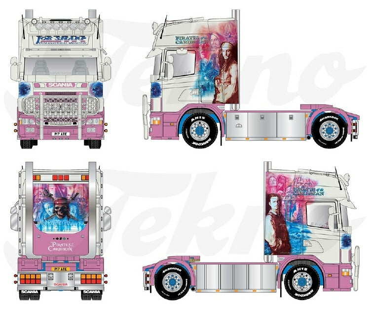 ギャラリービューアに画像をロードする, 【予約】2021年2月以降発売予定Sharp Joe Scania 4-serie Topline 4x2 トラック トラクタ/TEKNO 1/50 建設機械 模型ミニカー  はたらく車 重機
