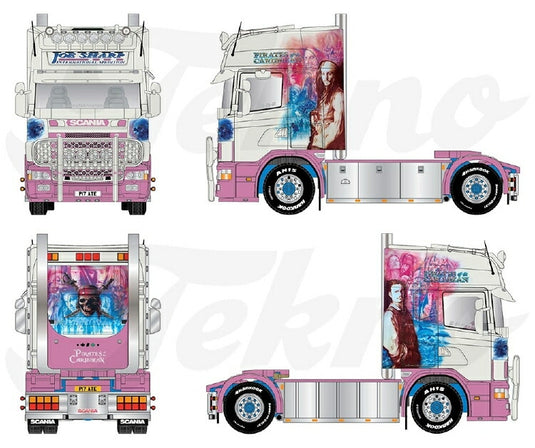 【予約】2021年2月以降発売予定Sharp Joe Scania 4-serie Topline 4x2 トラック トラクタ/TEKNO 1/50 建設機械 模型ミニカー  はたらく車 重機