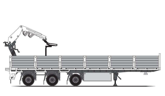 Baustze 3axle stone semitrailer 77878 トレーラー トラック /Tekno 1/50 建設機械模型